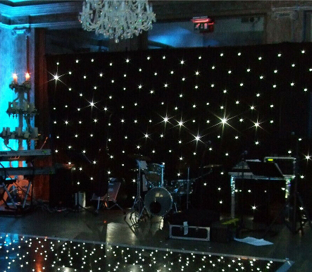 3mtr x 2mtr BeamZ Sparklewall Backdrop Screen Hire Essex